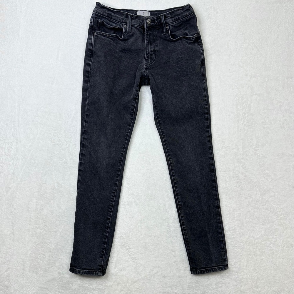 Mutual Weave The Slim Jeans Womens 30‎ Waist Black Wash Denim Casual